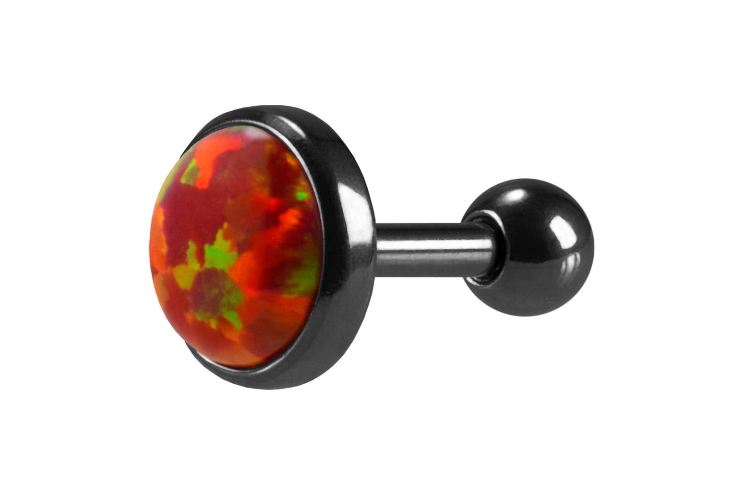 Chirurgenstahl Ohrpiercing SYNTHETISCHER OPAL ++SALE++